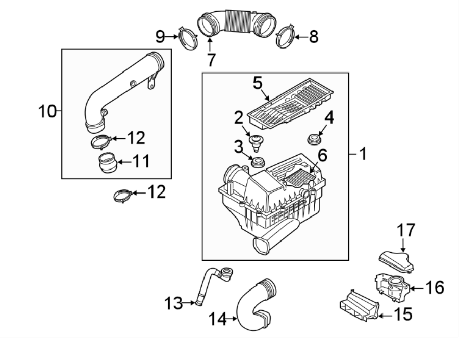 Volkswagen Passat Connector pipe. Engine Air Intake Hose Adapter. 1.8