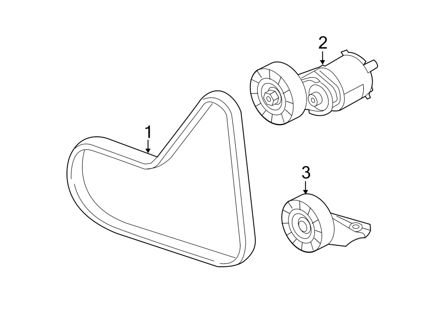 Volkswagen Jetta Doublebelt. Serpentine belt - 07K145933F | Walker